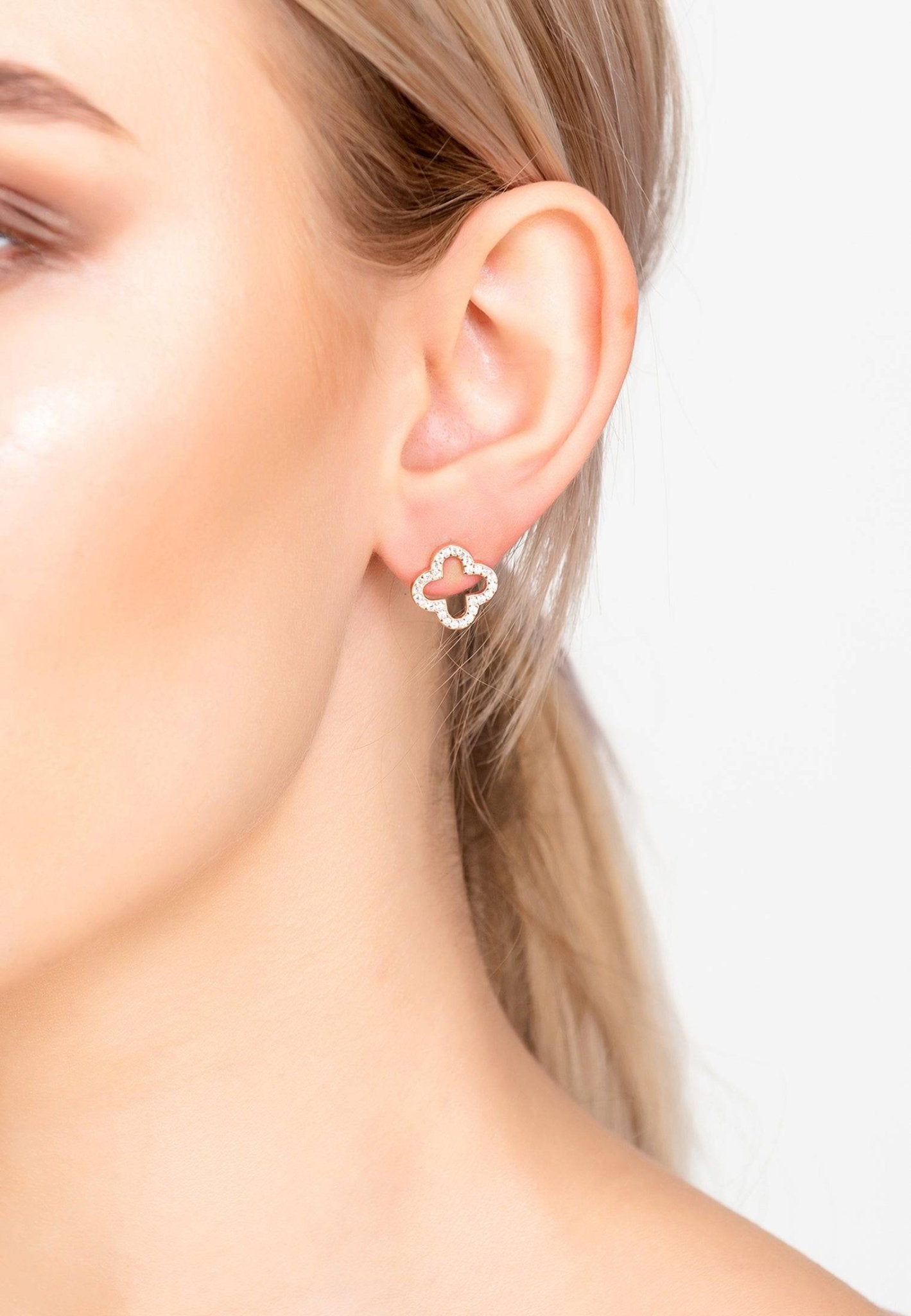 Open Clover Earrings