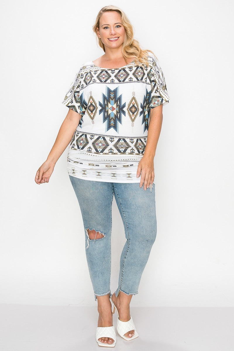 tribal print Top| Show Me All The Things Shoppe			