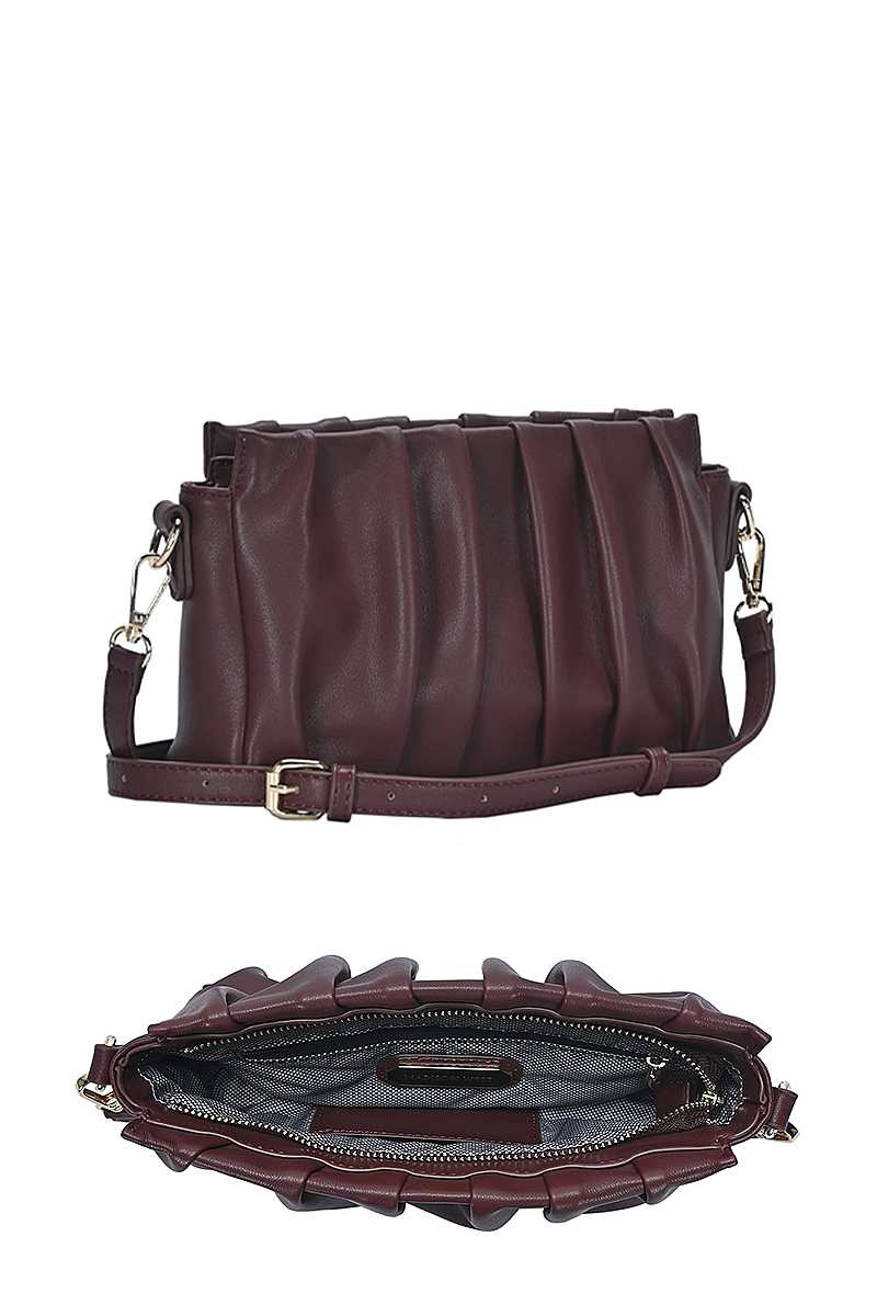 Stylish Smooth -Wrinkled Crossbody Bag