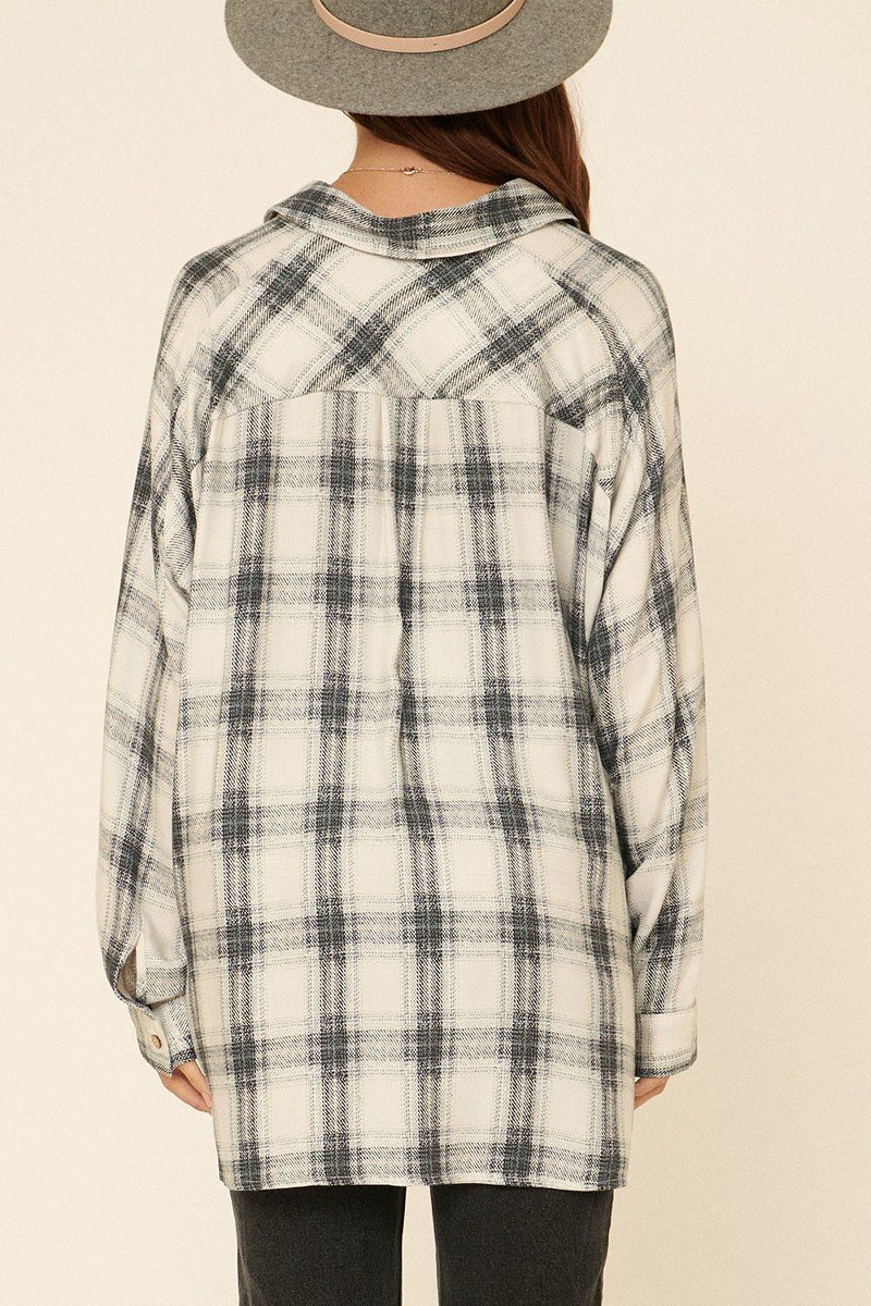 fitted womens plaid shirt​| Show Me All The Things Shoppe