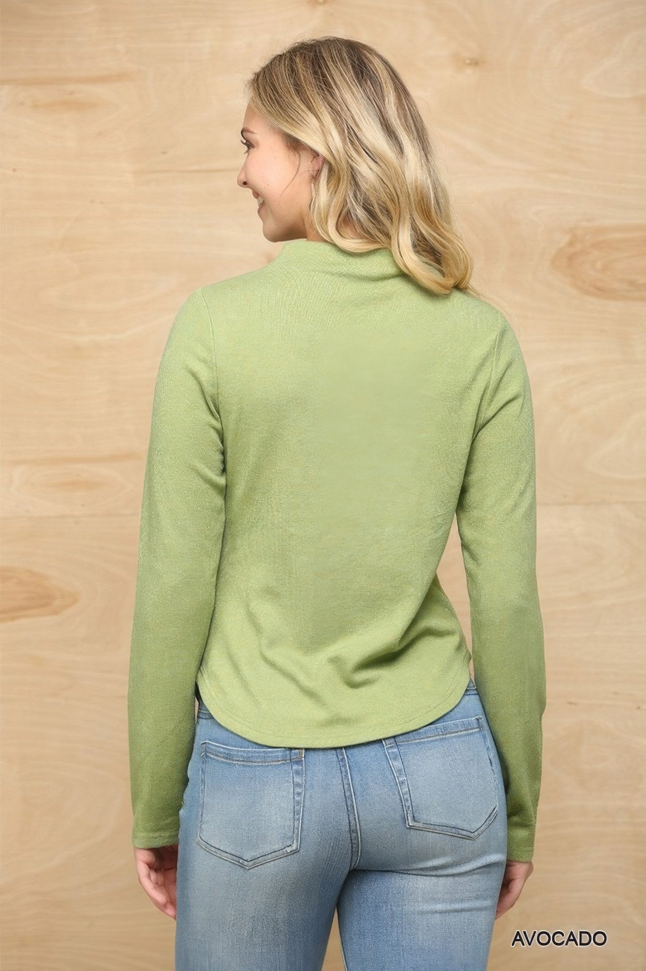 mock neck long sleeve top​