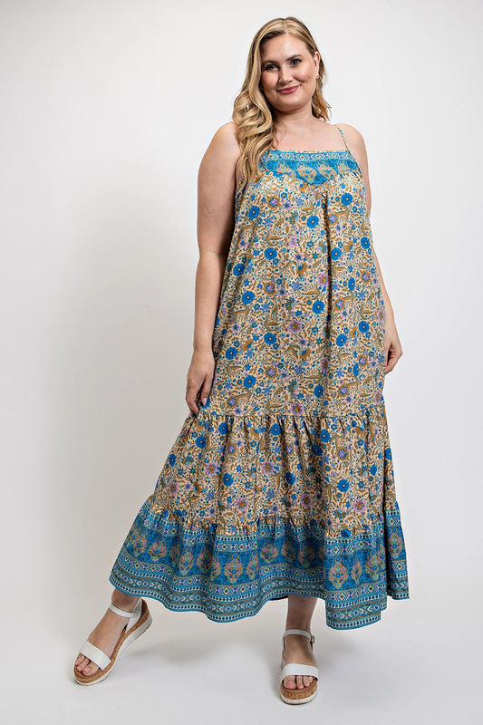 printed maxi dress​