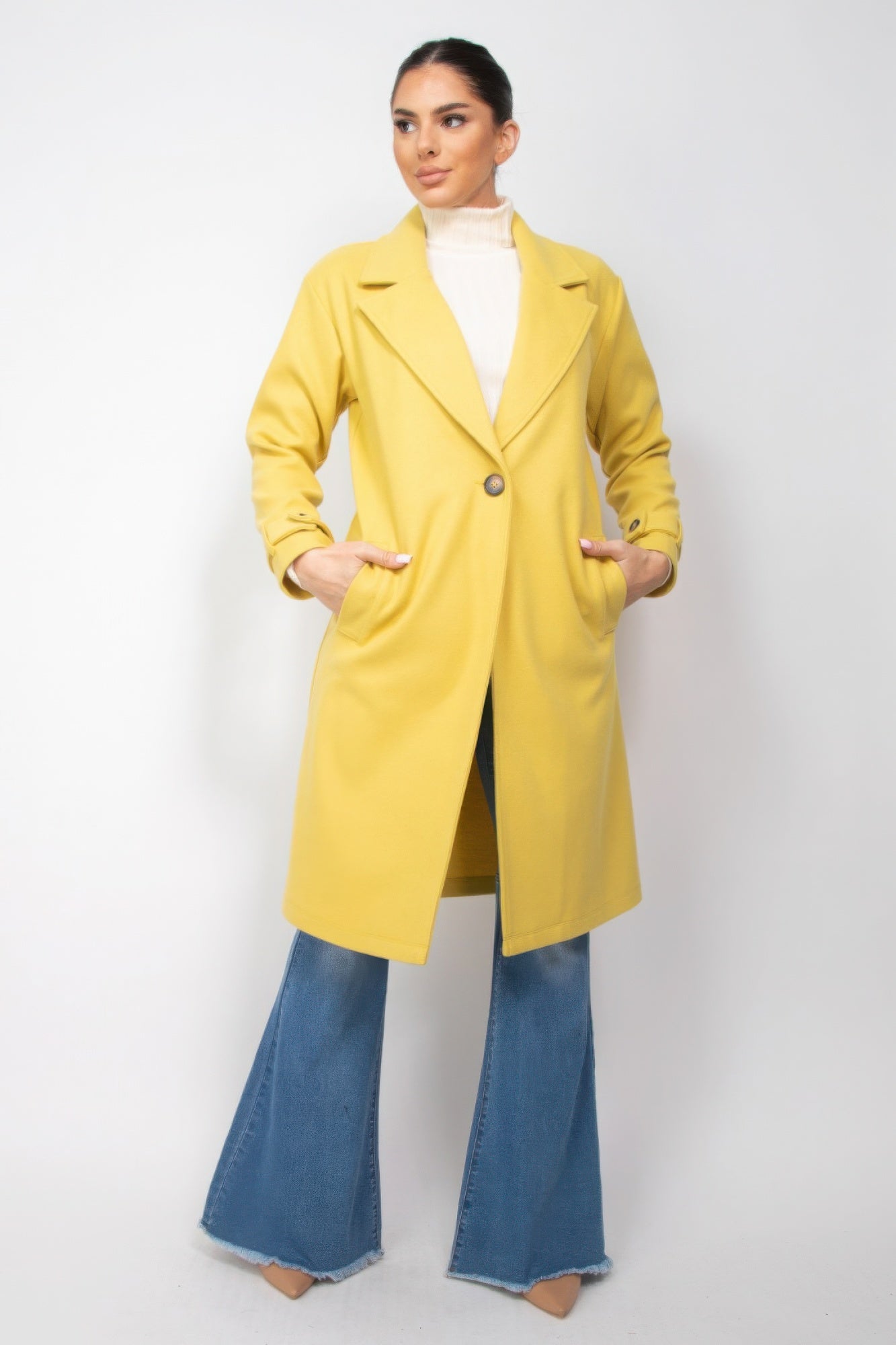 high collar coat​| Show Me All The Things Shoppe