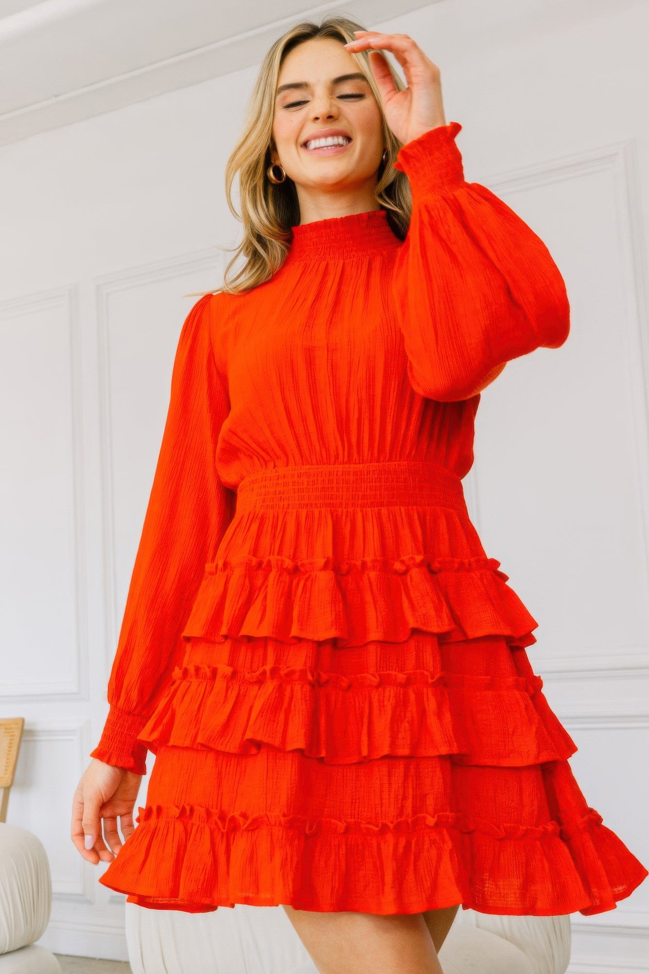 ruffle dress mini​| Show Me All The Things Shoppe	