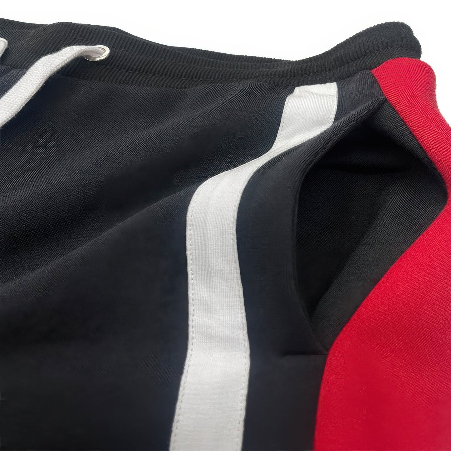 Solid Three Stripe Pullover Hoodie